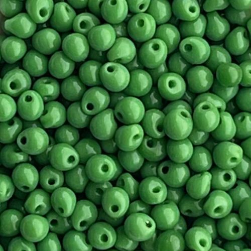 Drop 2.8mm Opaque Green Pea