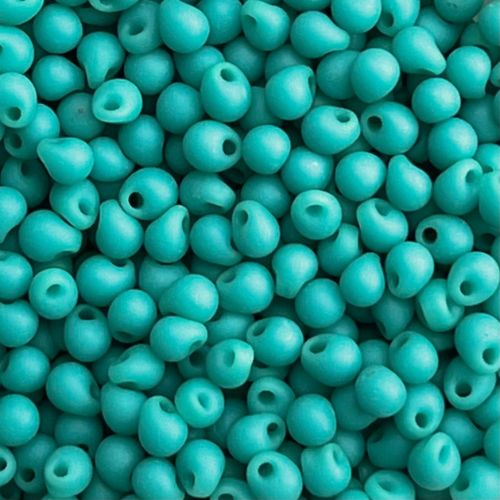 Drop 2.8mm Opaque Matte Turquoise Green