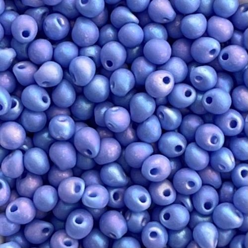 Drop 2.8mm Opaque Light Lapis Blue AB Matte