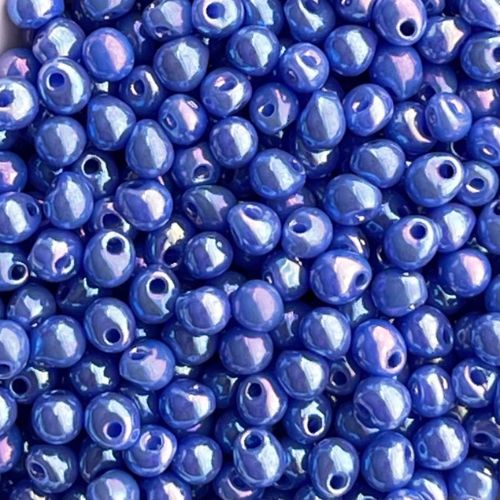 Drop 2.8mm Opaque Lapis  Blue  AB