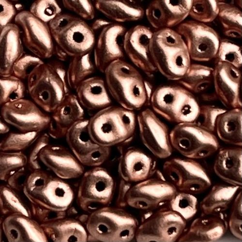 SuperDuo 2x5mm Crystal Vintage Copper