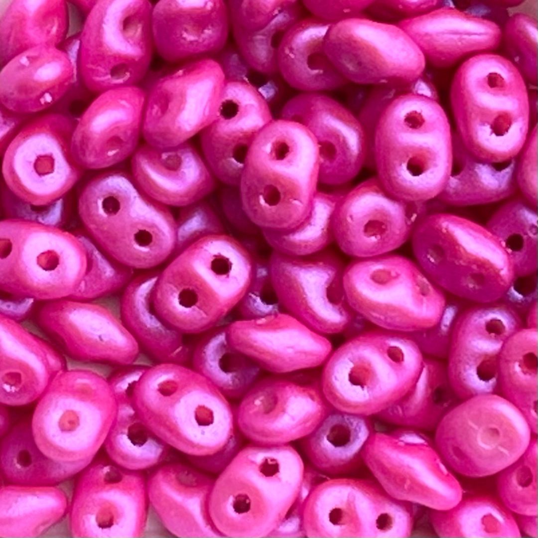 SuperDuo 2x5mm Tropical Passion Pink x 10 grs - Image 1