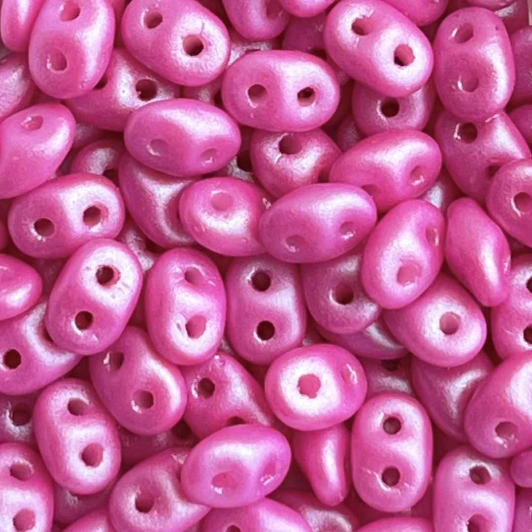 SuperDuo 2x5mm Tropical Flamingo Pink - Image 1