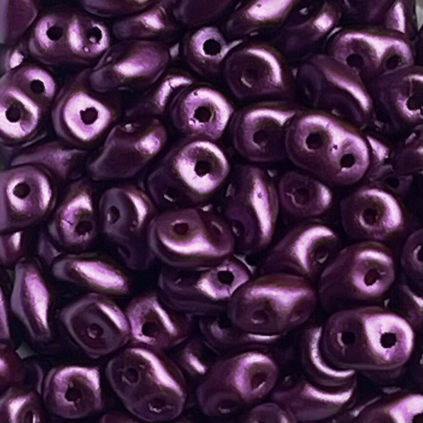 SuperDuo 2x5mm Pastel Bordeaux