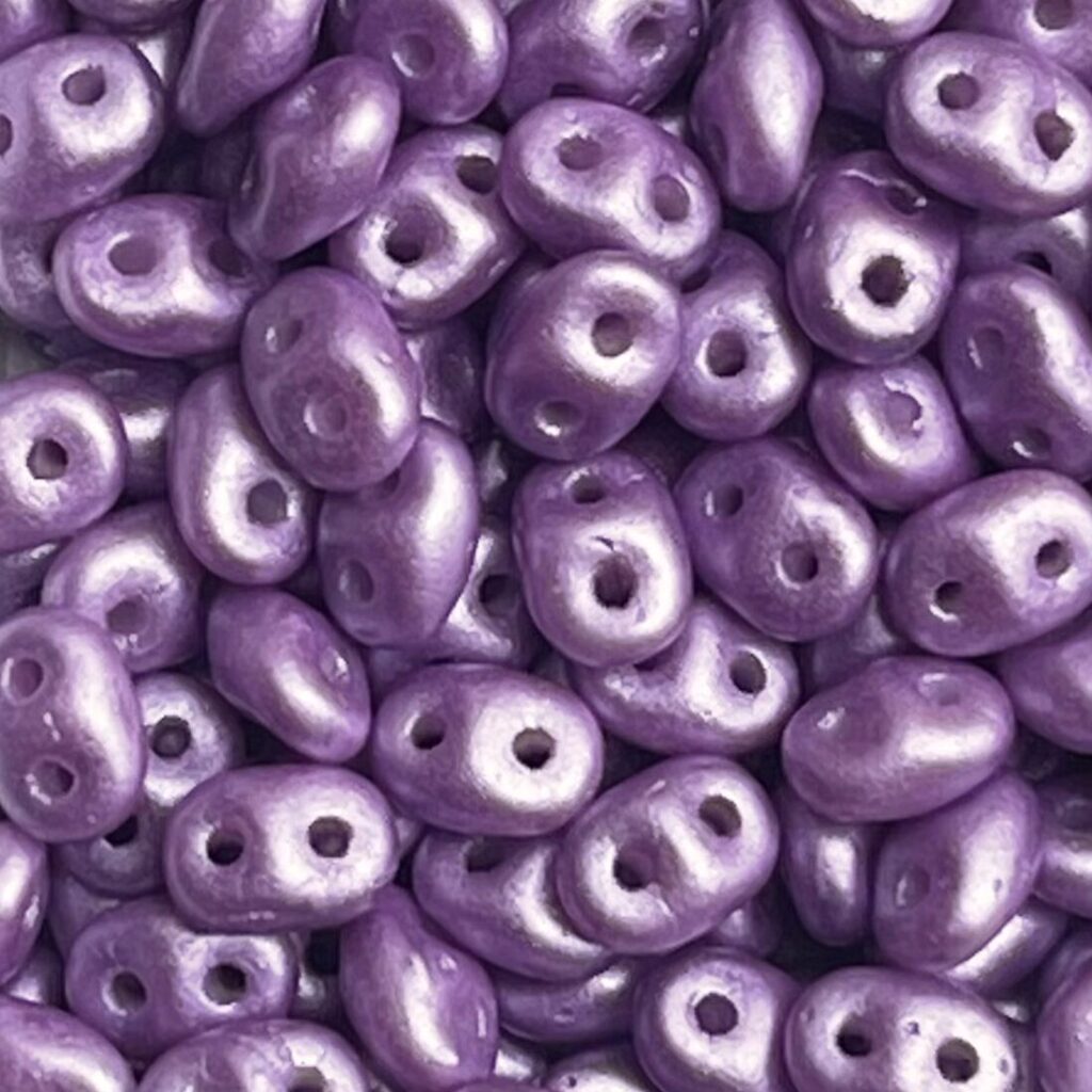 SuperDuo 2x5mm Pastel Lilac