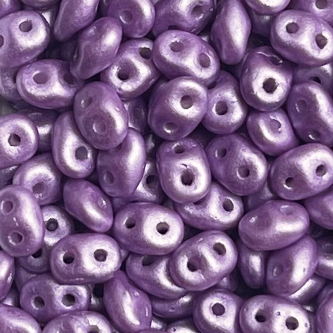 SuperDuo 2x5mm Pastel Lilac - Image 1