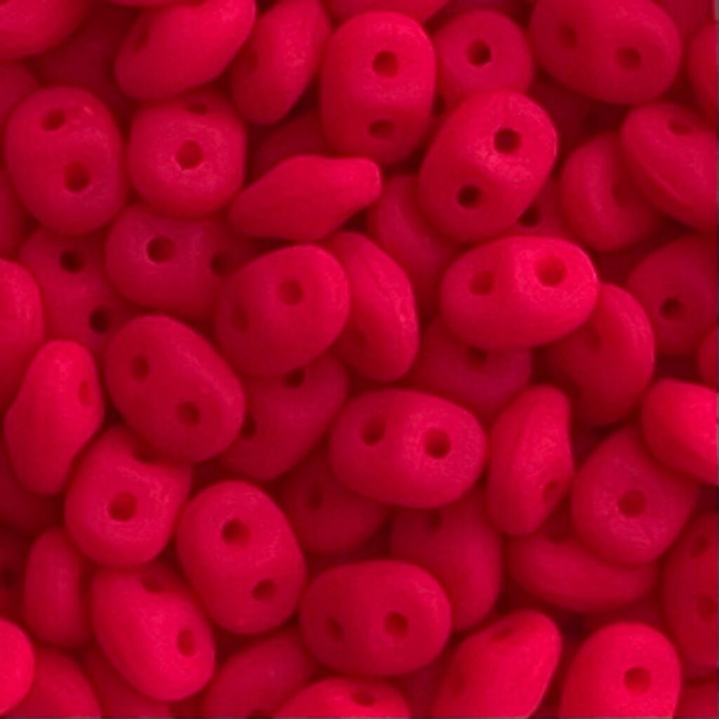 SuperDuo 2x5mm - Neon Cherry  x 10 grs