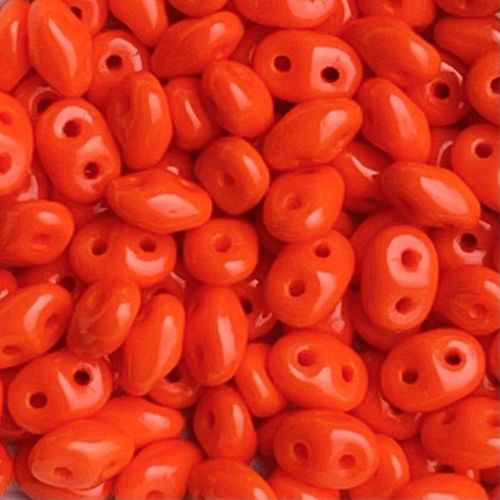 SuperDuo 2x5mm Opaque Orange