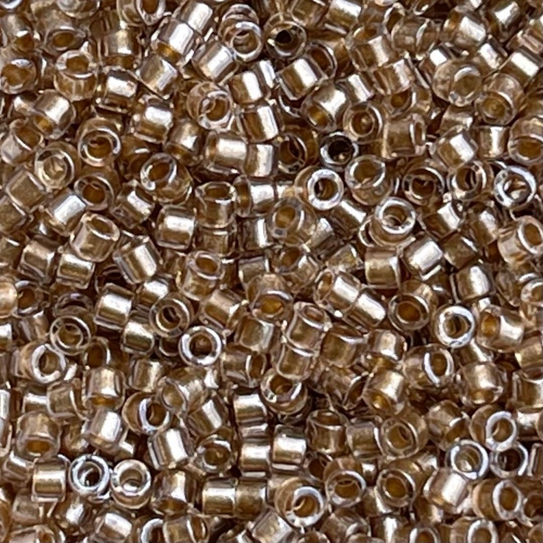 Delica Bead Sparkling Lt Bronze Lined Crystal - Image 1