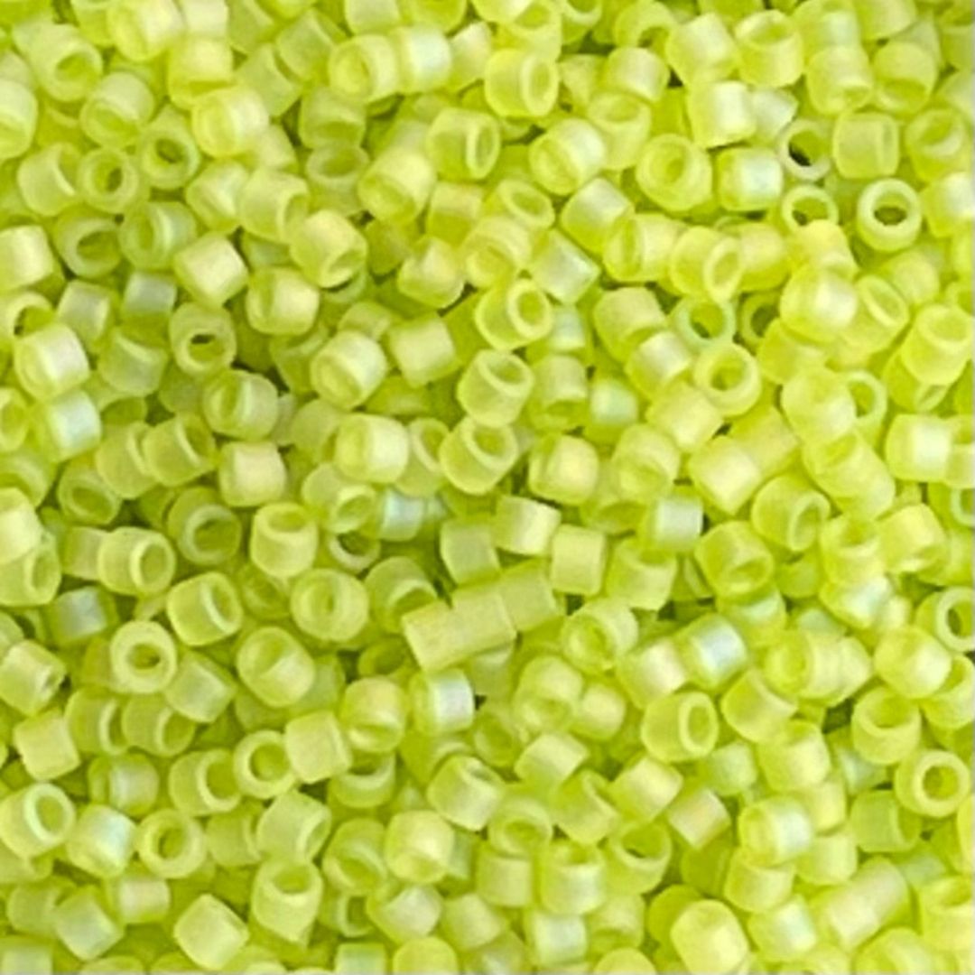 Delica Bead Matte Transparent Chartreuse AB - Image 1