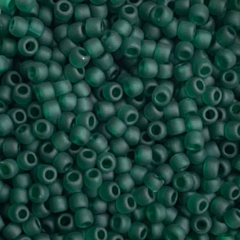 Round #11 Transparent Frosted Green Emerald