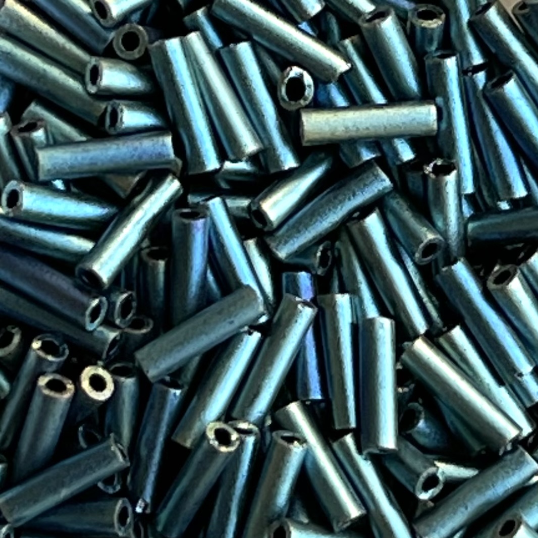 Bugle #2 (6mm) Matte Metallic Patina Iris - Image 1
