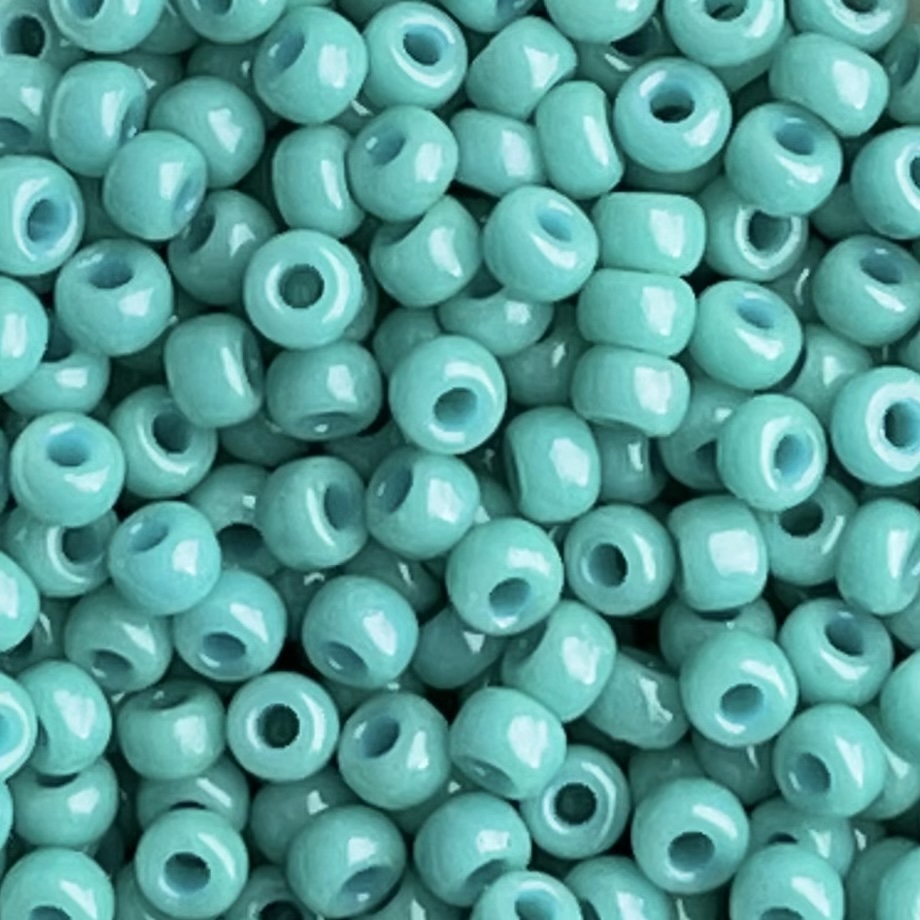 Rocalla Miyuki #8 Duracoat Opaque Dyed Turquoise