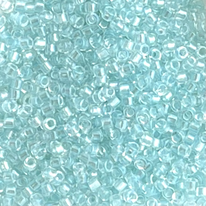 Delica Bead Pearl Lined Glacier Blue AB