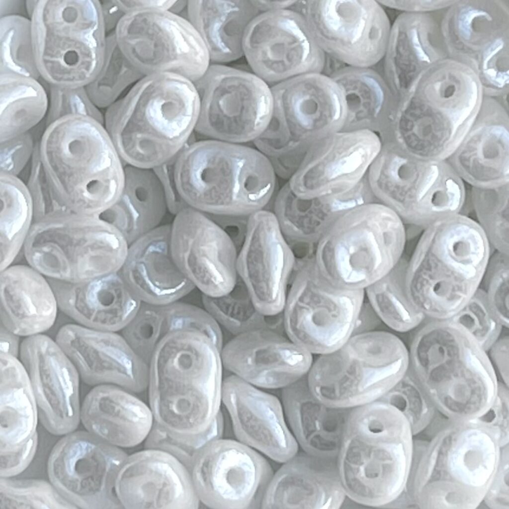 SuperDuo 2x5mm White Luster