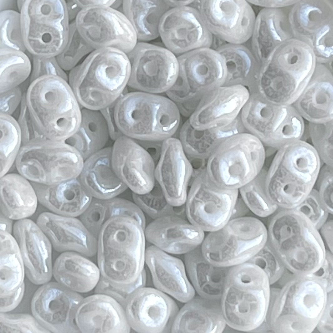 SuperDuo 2x5mm White Luster - Image 1