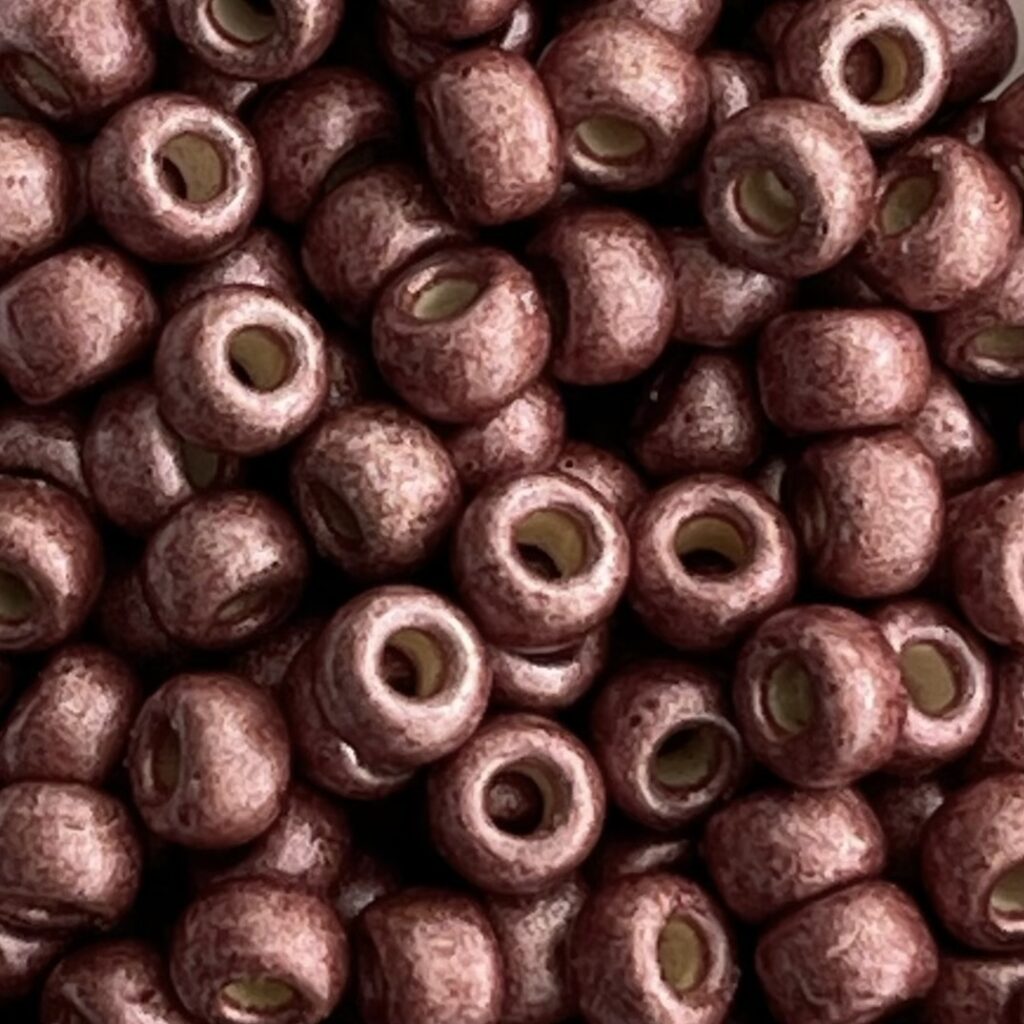 Rocalla Miyuki #6  Duracoat Matte Galvanized Dk Berry