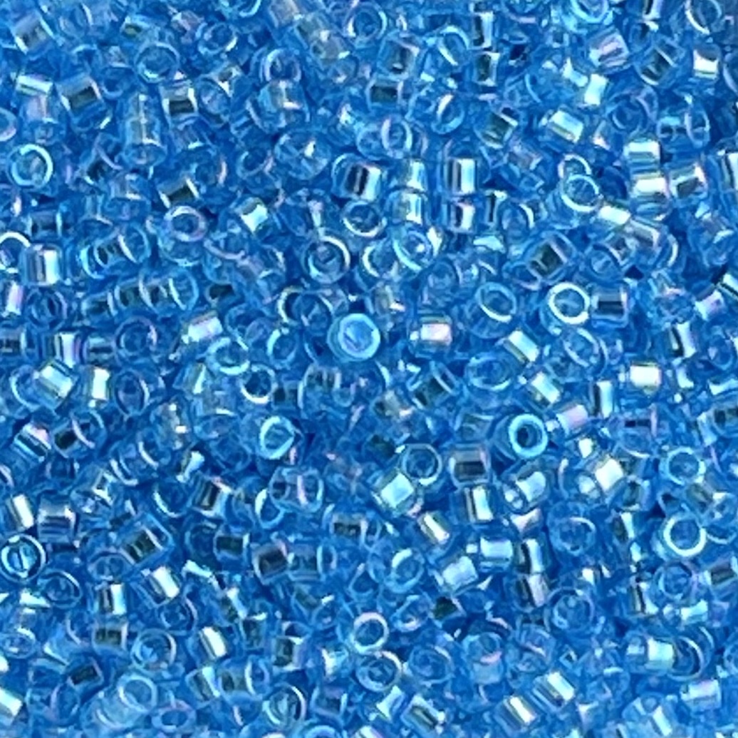 Delica Bead Transparent Ocean Blue AB - Image 1