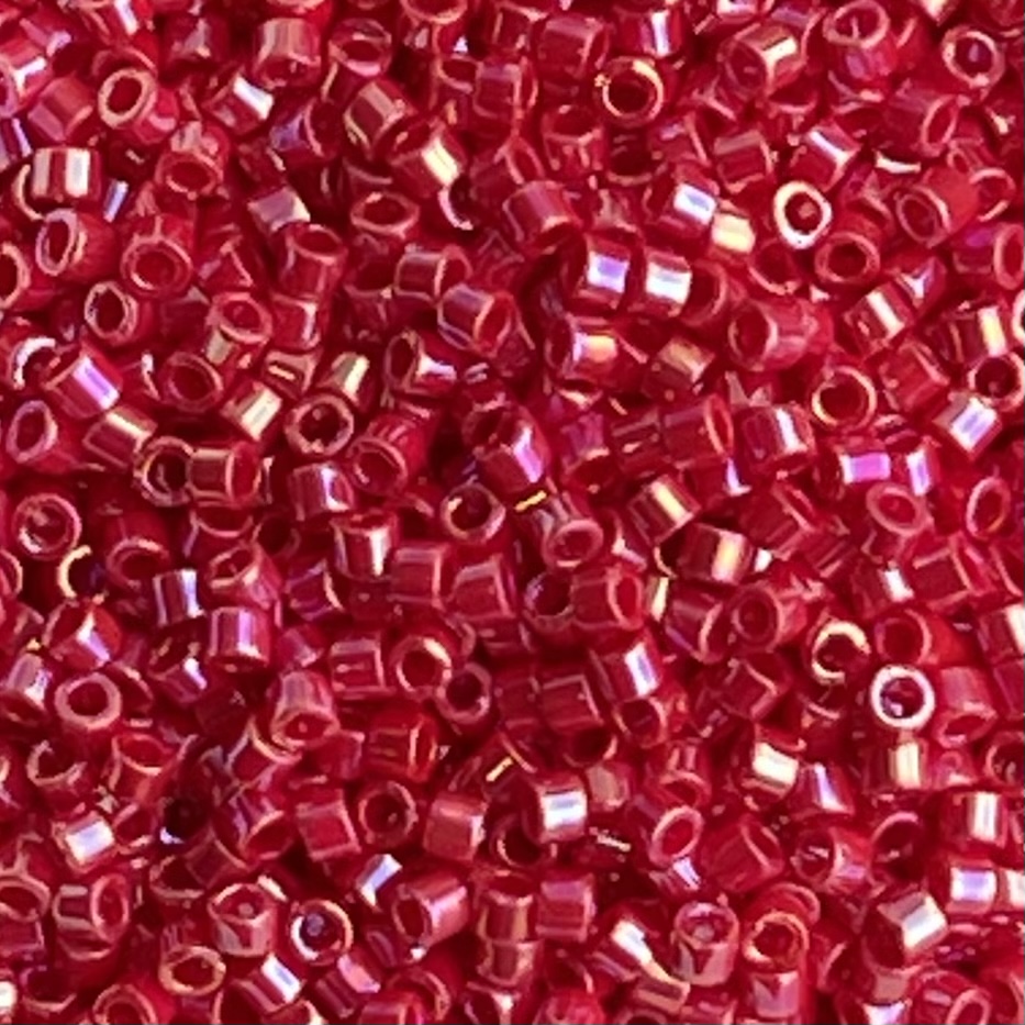 Delica Bead Opaque Red AB