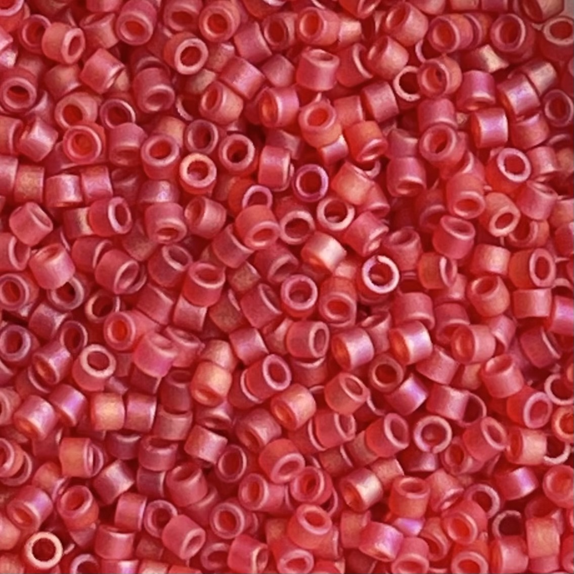 Delica Bead Matte Lt Red AB - Image 1