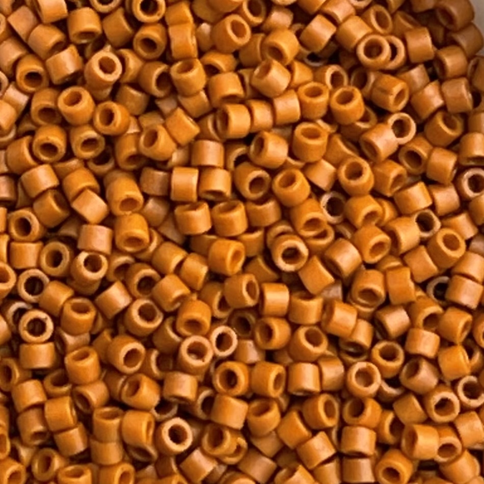 Delica Bead Frosted Opaque Glazed Burnt Orange