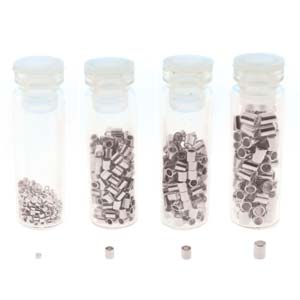 Crimp Tube Silver Tone 600PCS/BOX .8MM 1.3MM 1.5MM 2MM 150EA