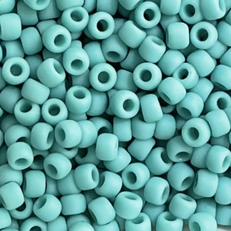 Round #8 Opaque Frosted Turquoise