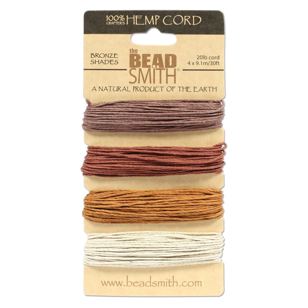 HEMP 4 COLOR CARD 1.0MM BRONZE SHADES