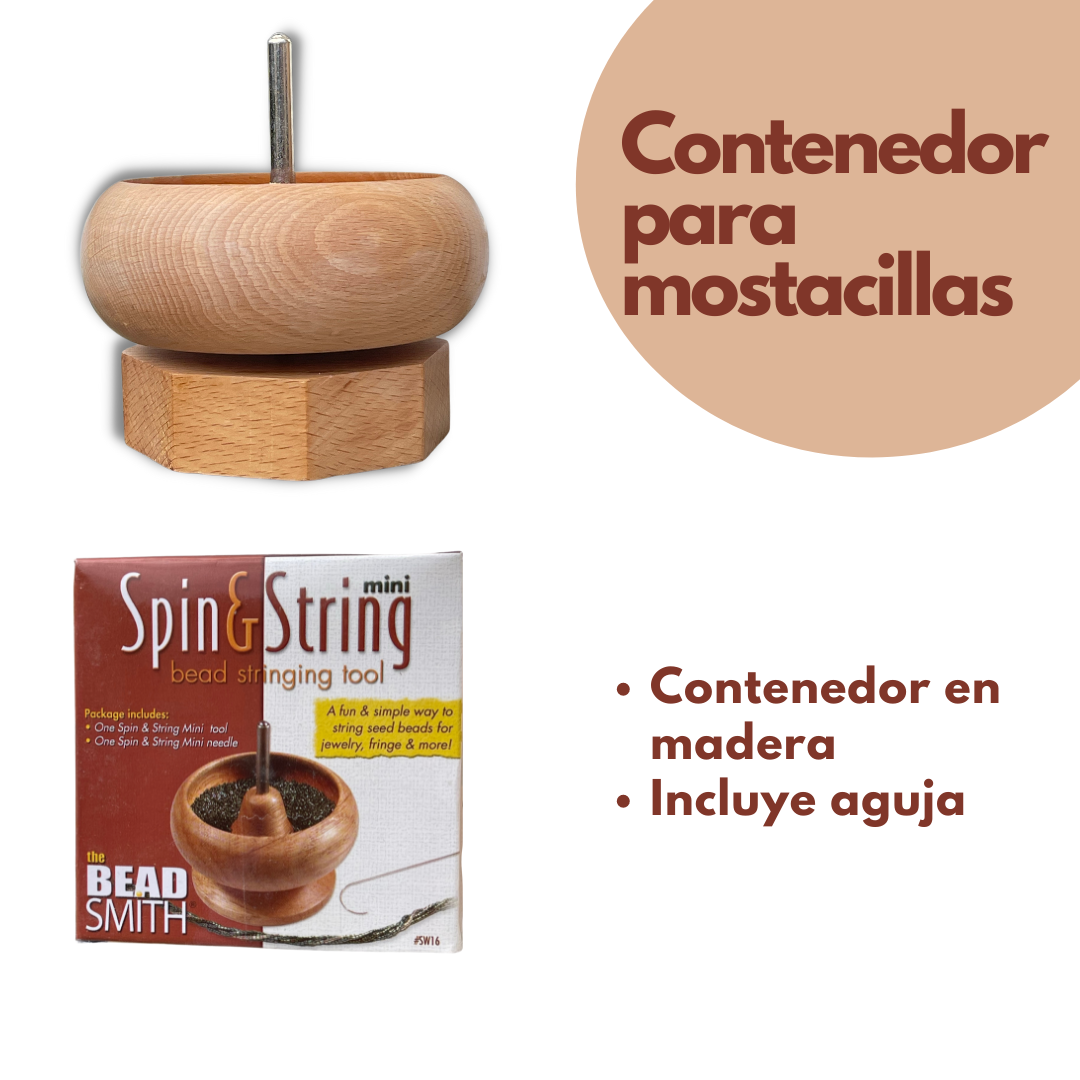 Contenedor Mini para Mostacillas - Spin & String Mini - Image 1