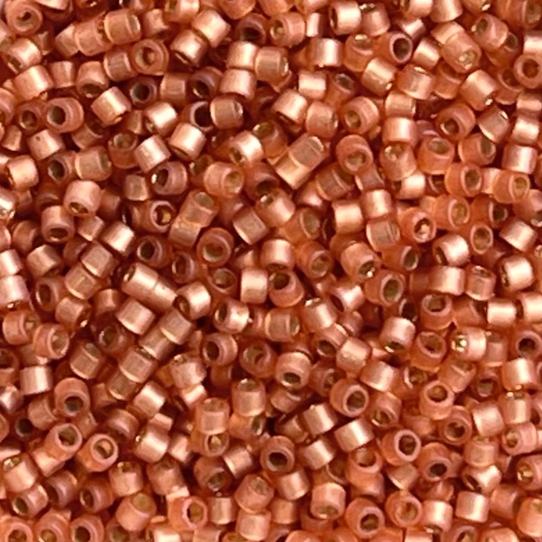 Delica Bead SilverLined Duracoat S/F Rose Copper - Image 1