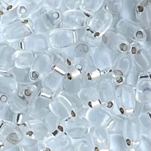 Long Drop 3x5.5mm SilverLined Crystal