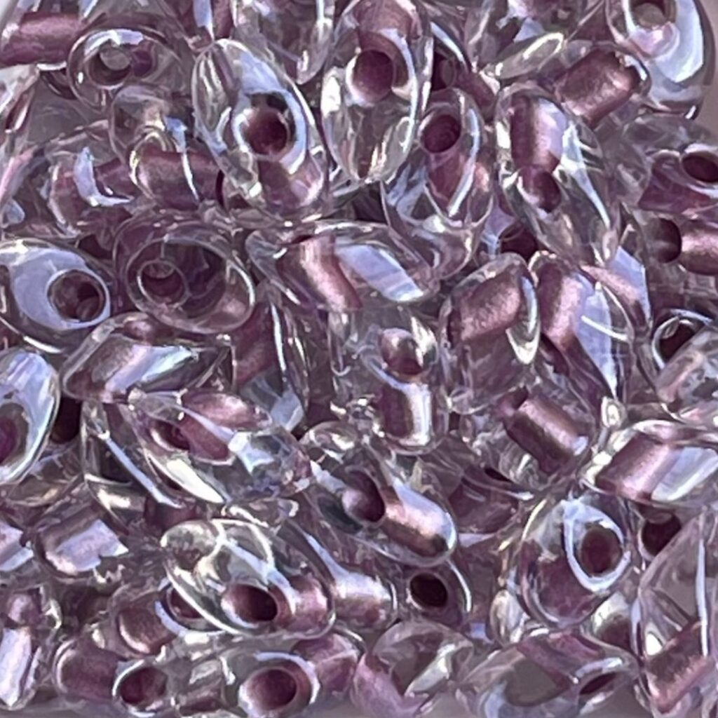 Long Magatama Sparkly Orchid Line