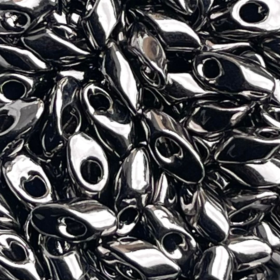 Long Magatama Nickel Plated - Image 1