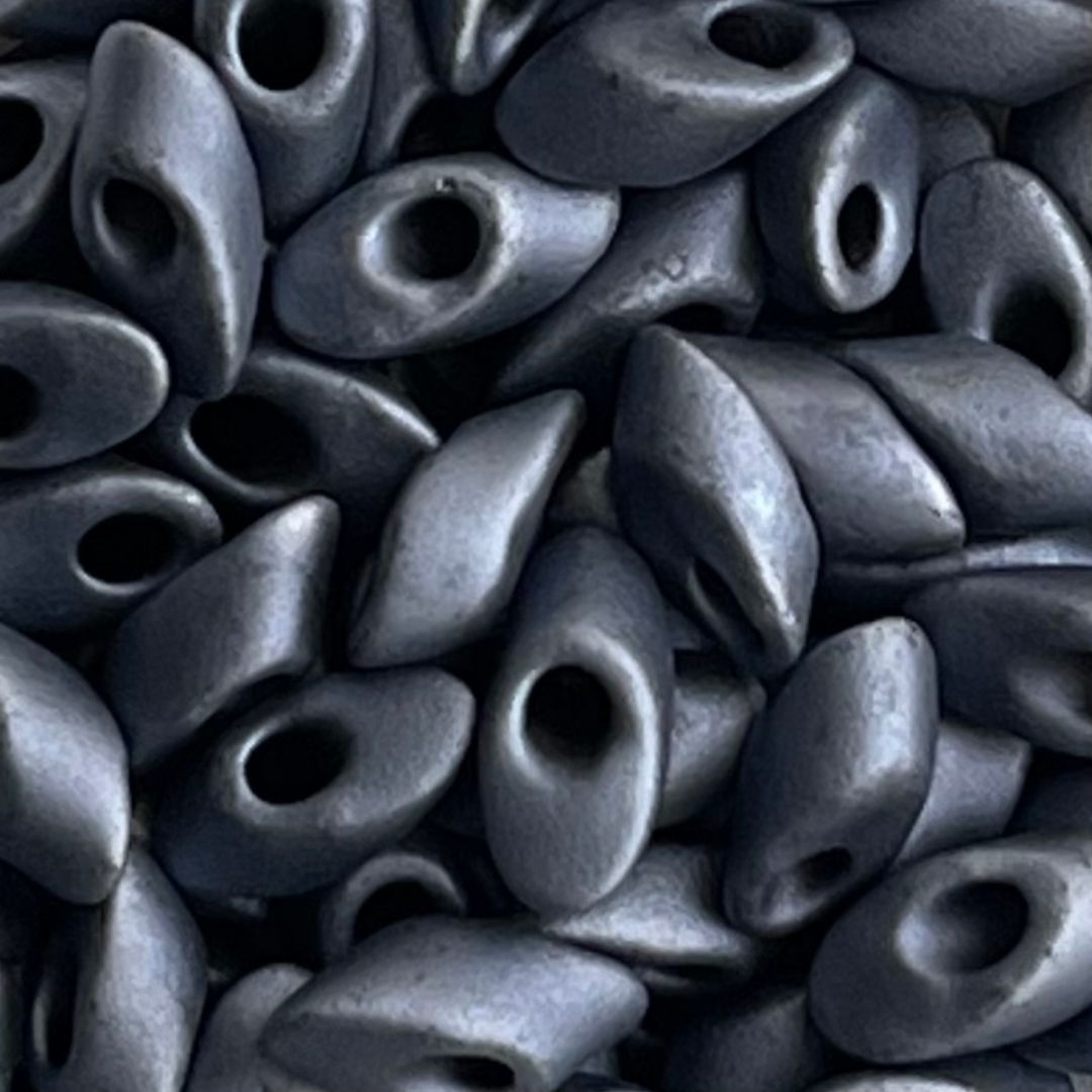 Long Magatama Matte Gunmetal - Image 1