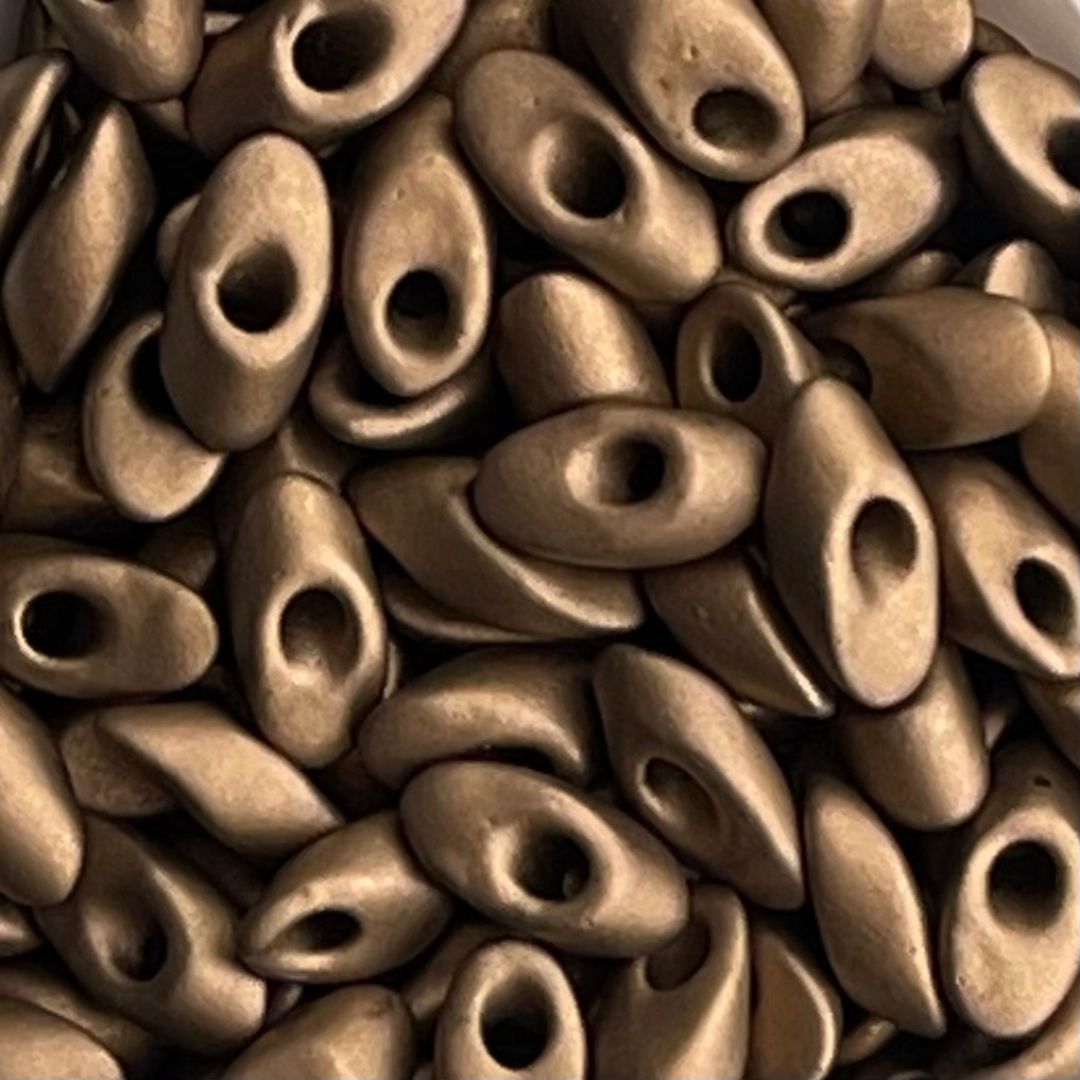 Long Magatama Matte Metallic Dk Bronze - Image 1