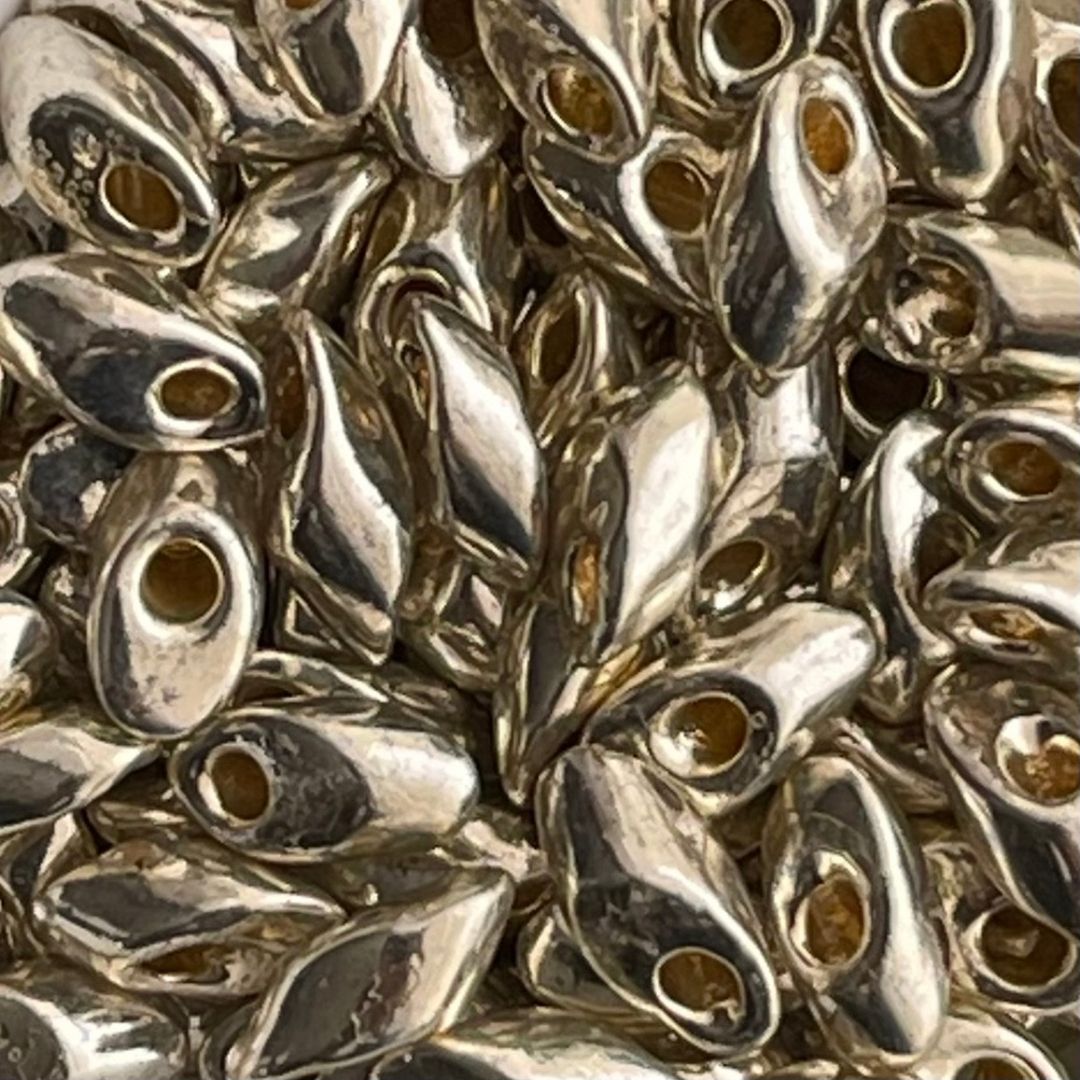 Long Magatama Galvanized Duracoat Silver - Image 1