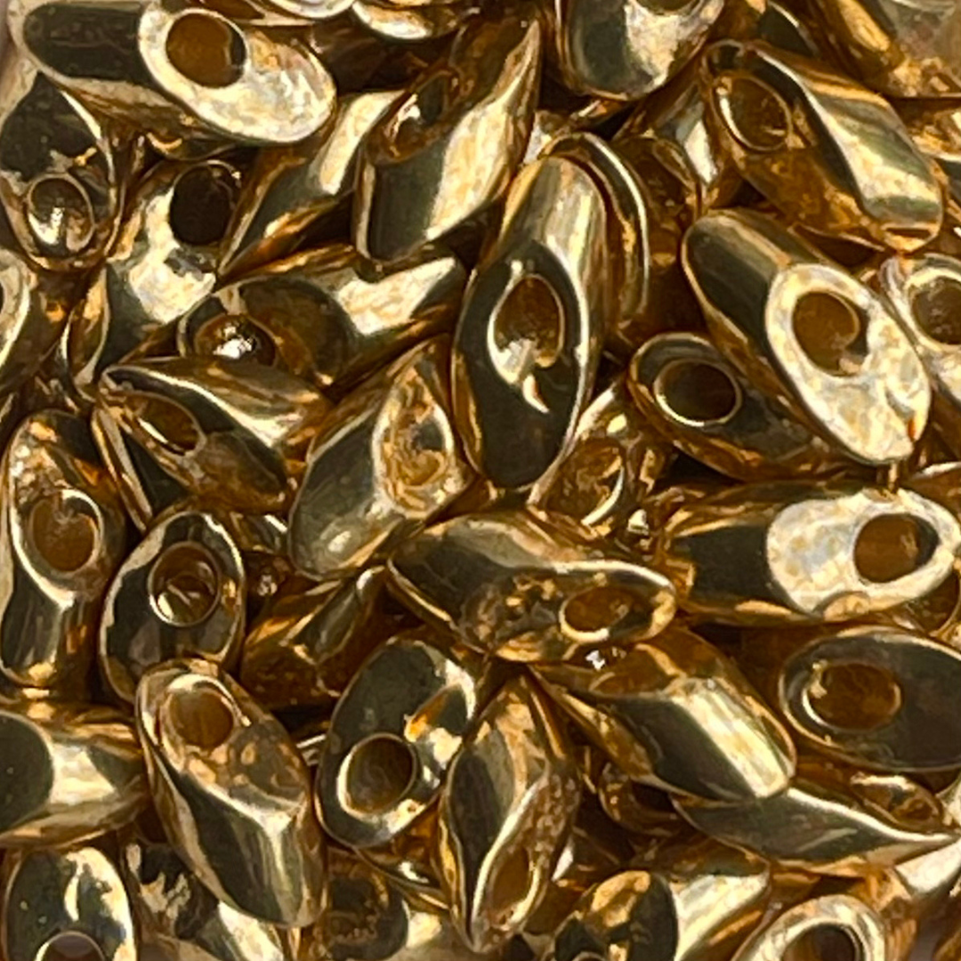 Long Magatama Duracoat Galvanized Gold - Image 1