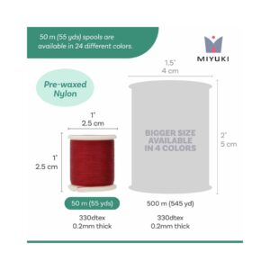Miyuki Beading Thread Red x 50 mt - Image 2