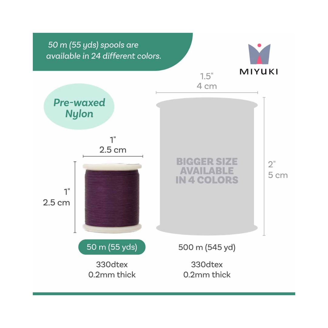 Miyuki Beading Thread Purple x 50 mt - Image 2