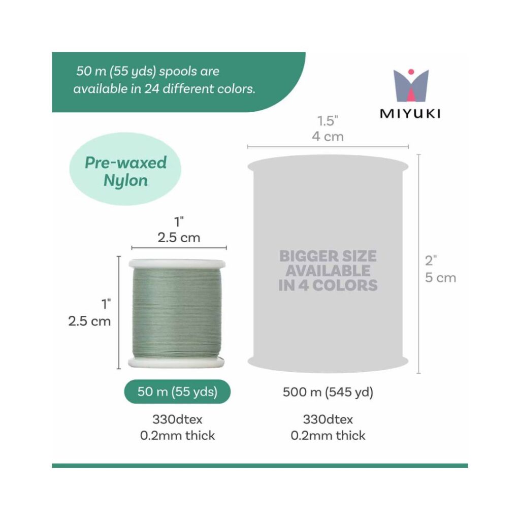 Miyuki Beading Thread Seafoam x 50 Mt