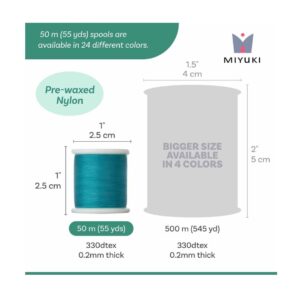 Miyuki Beading Thread Aqua x 50 Mt - Image 2