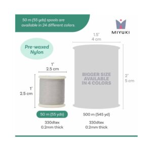 Miyuki Beading Thread Silver X 50 Mt - Image 2