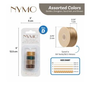 Nymo D Assorted Colors  Bobina x 75 YD - Image 2
