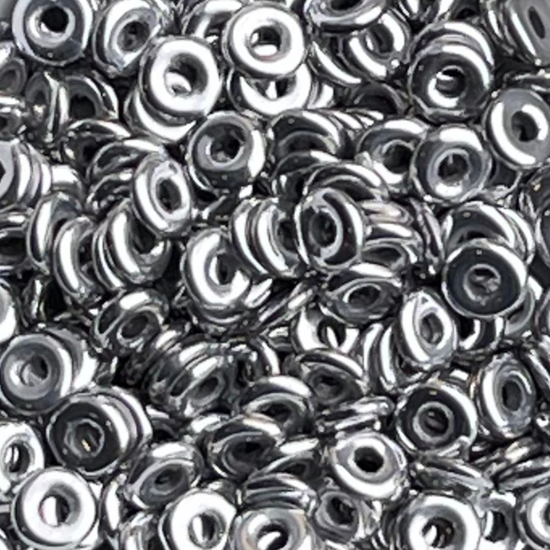 O Beads 3,8 x 1 mm Crystal Full Labrador - Image 1