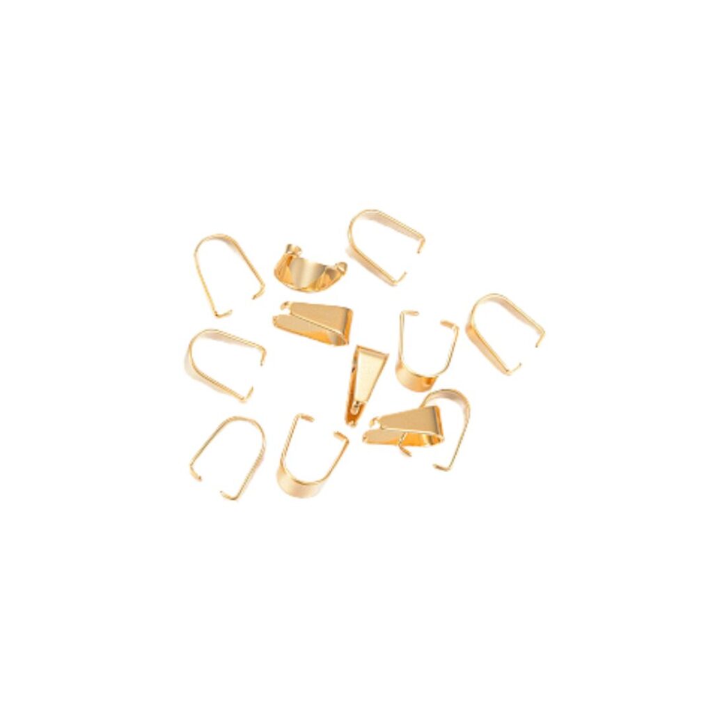 Broche Pasacadena Dije Dorado Acero - 12und