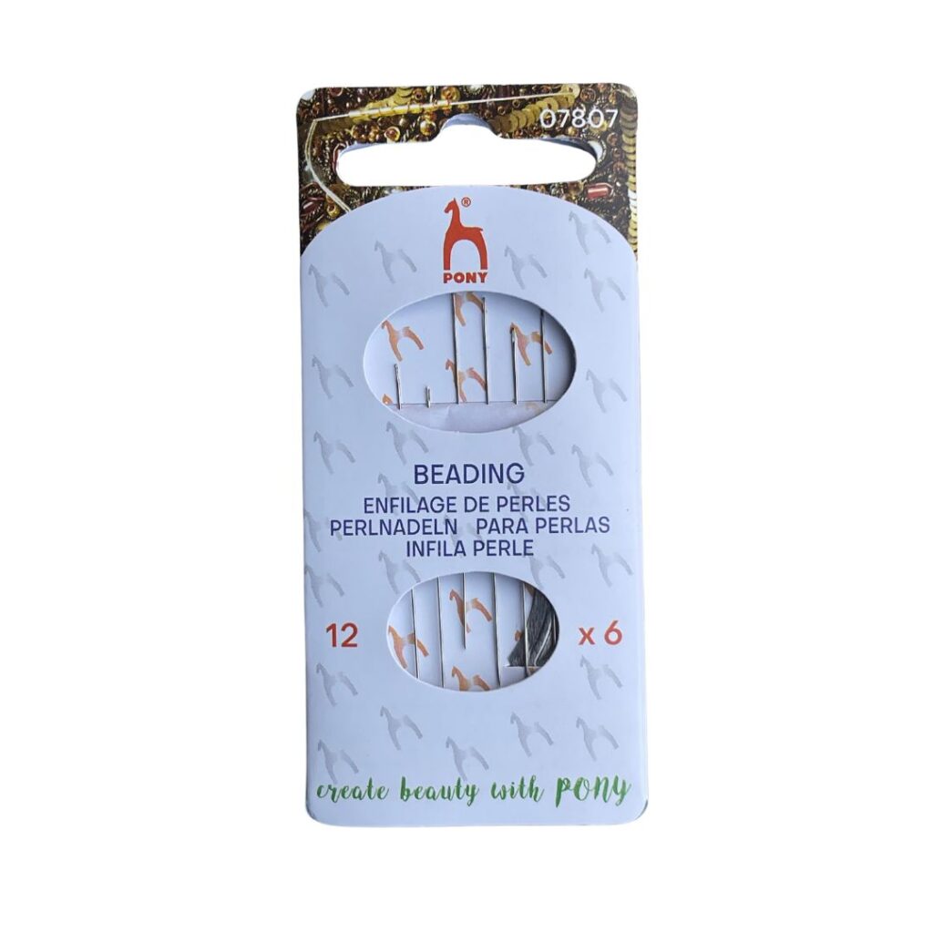 Agujas PONY #12 - Beading Needle Card x 6