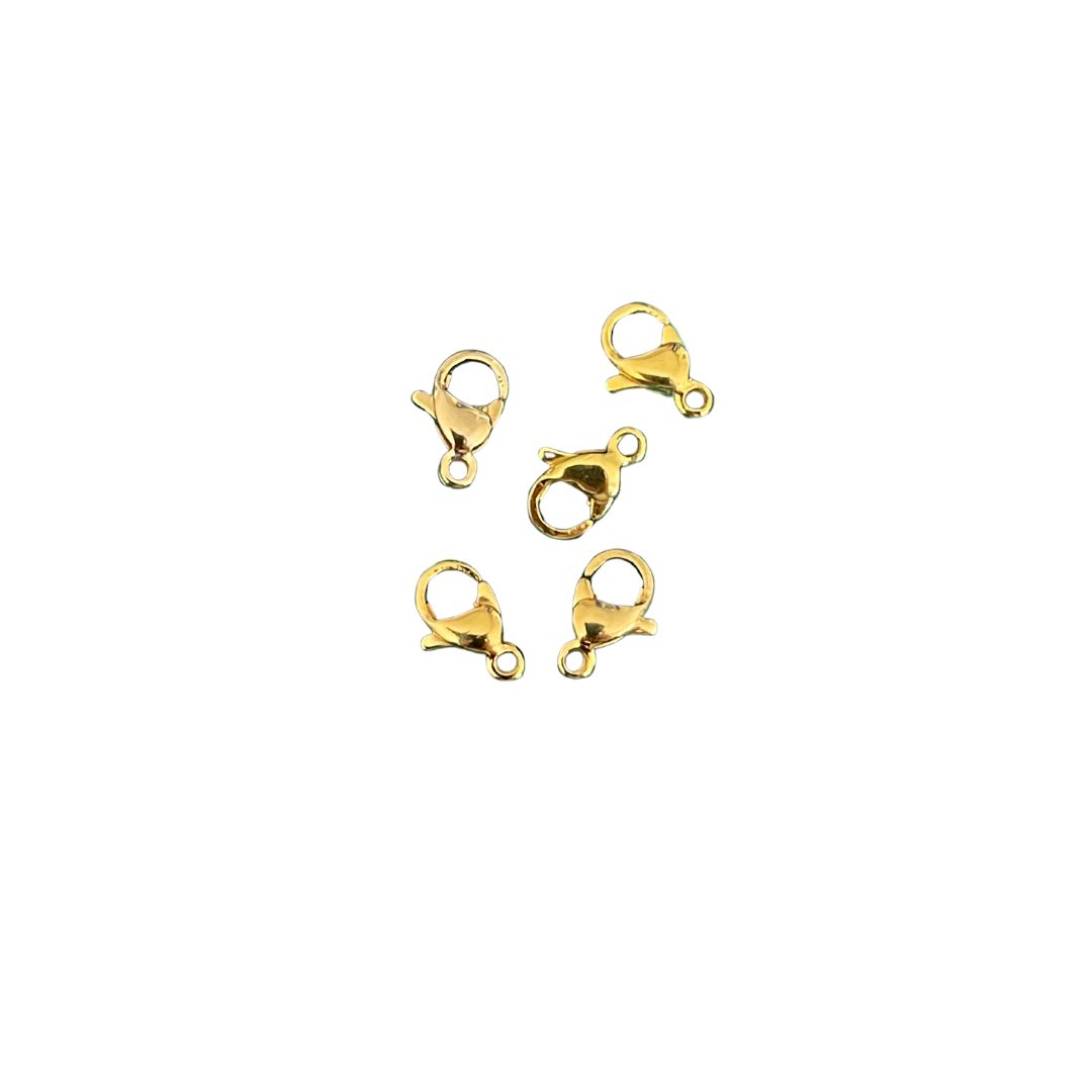 Broche Dorado Pico Loro #9 Acero - 12und - Image 1