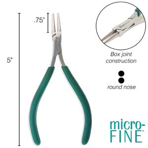 Pinzas Punta Redonda Micro Finas - Micro Fine Round Nose