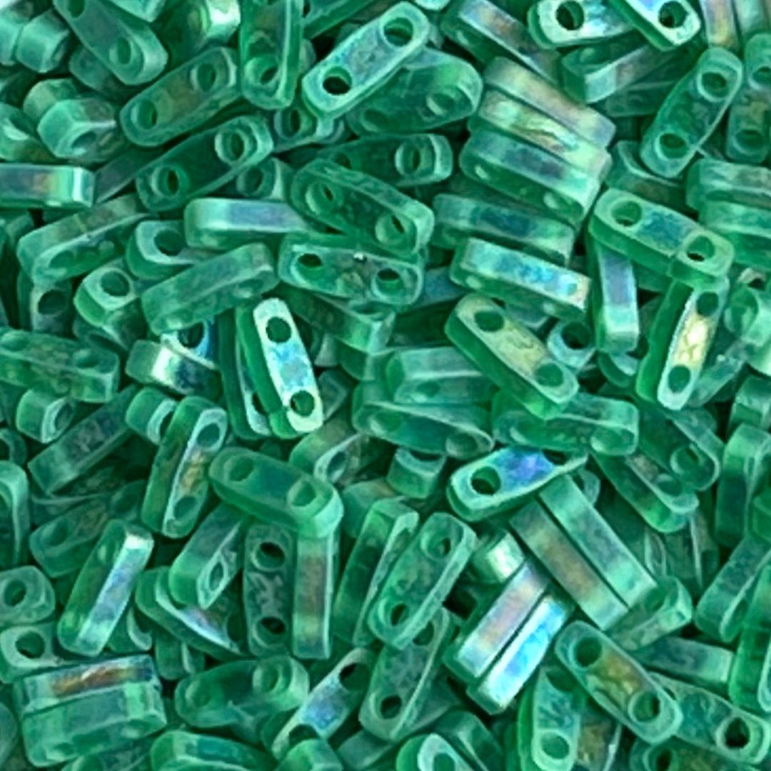 Quarter Tila Matte Transparent Green AB - Image 1