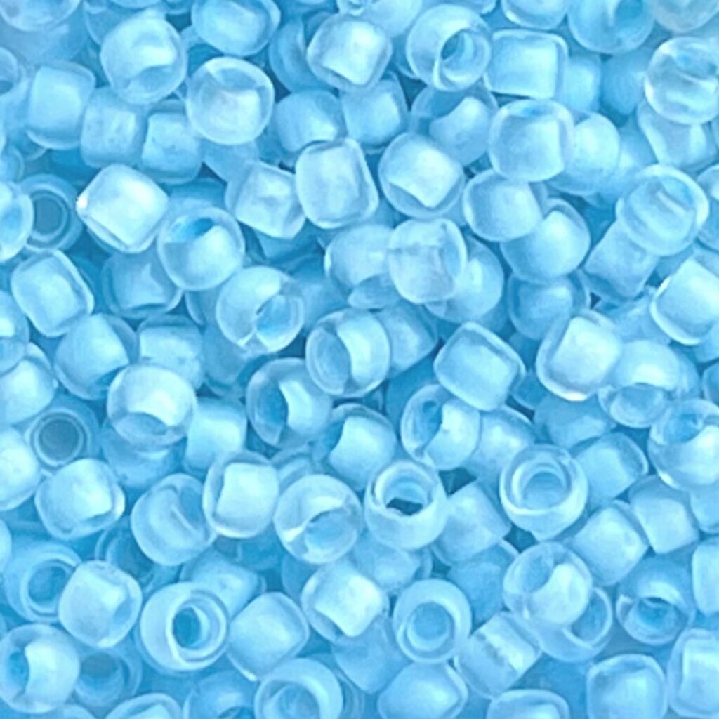 Round #8 Inside-Color Crystal/Neon Ice Blue-Lined